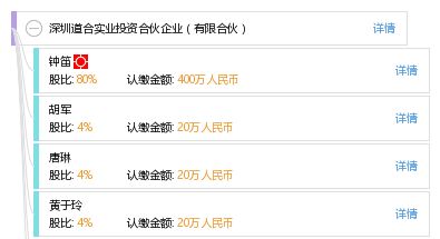 深圳道合實業投資合伙企業 有限合伙